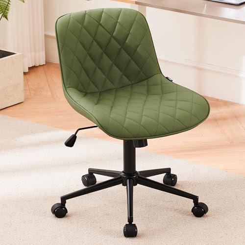 LZ ADVENTURES V Olive Armless Swivel Desk Chair for Home Office