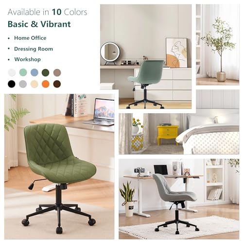 LZ ADVENTURES V Olive Armless Swivel Desk Chair